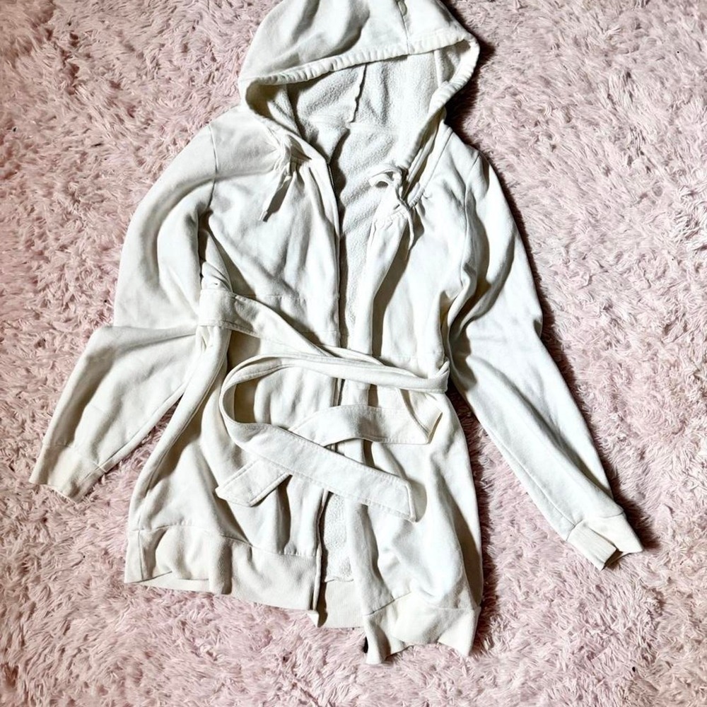 Cozy Clean Girl Minimal Sweater Weather  Southern Hooded Long Cardigan Womens XL